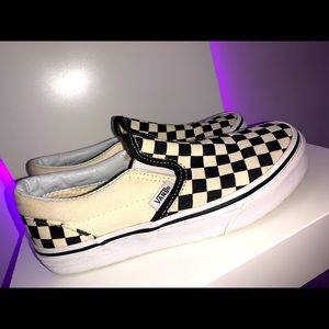USED Checkerboard Vans (Boys (Gradeschool)